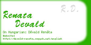 renata devald business card